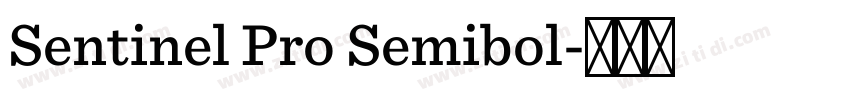 Sentinel Pro Semibol字体转换